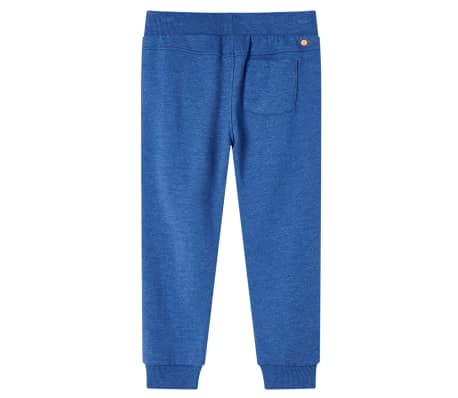 Pantalon de surv&ecirc;tement pour enfants bleu fonc&eacute; 92