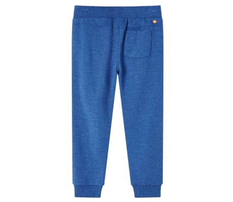Pantalon de surv&ecirc;tement pour enfants bleu fonc&eacute; 128