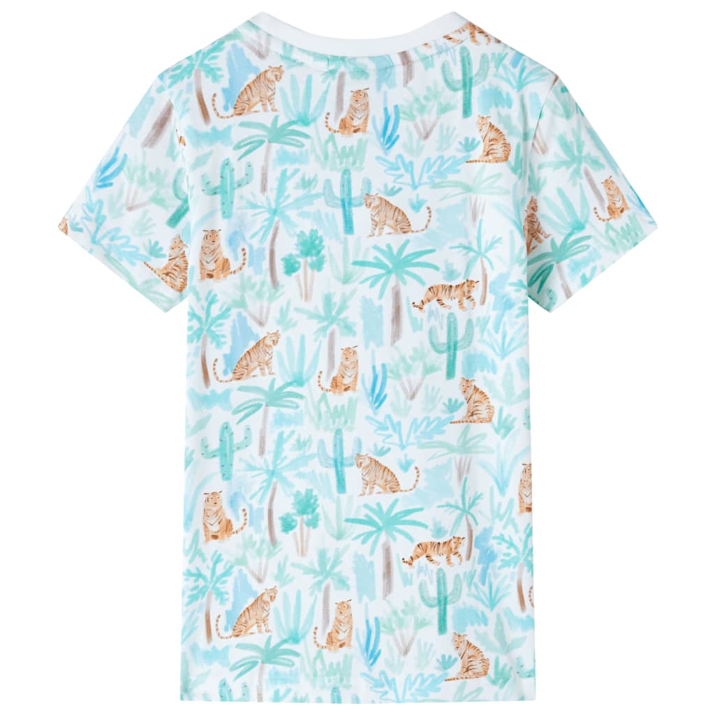 vidaXL Kindershirt 92 ecru afbeelding