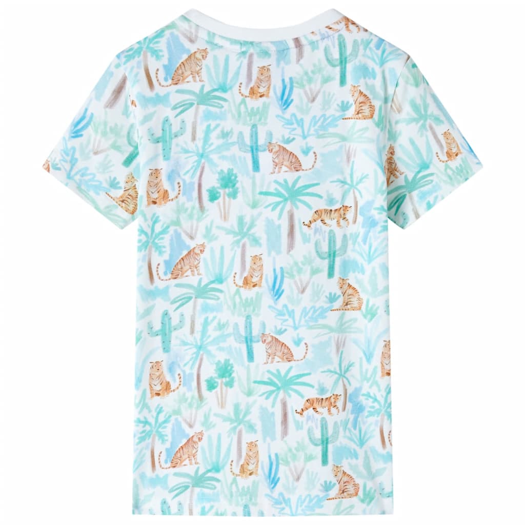 vidaXL Tricou pentru copii, ecru, 104