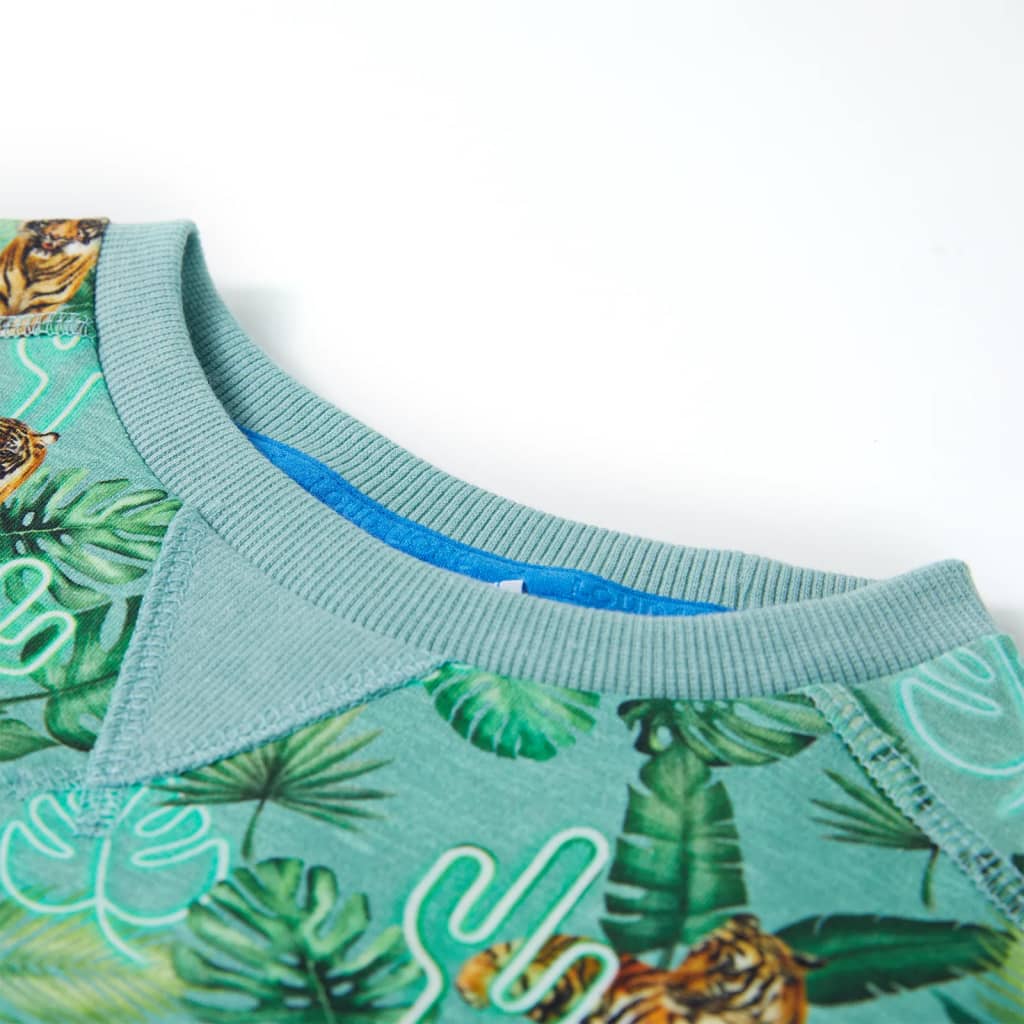 Thumbnail - vidaXL Kinder-Sweatshirt Hellgrün Melange 104