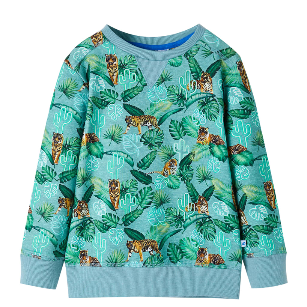 Sweatshirt pour enfants mélange vert clair 116