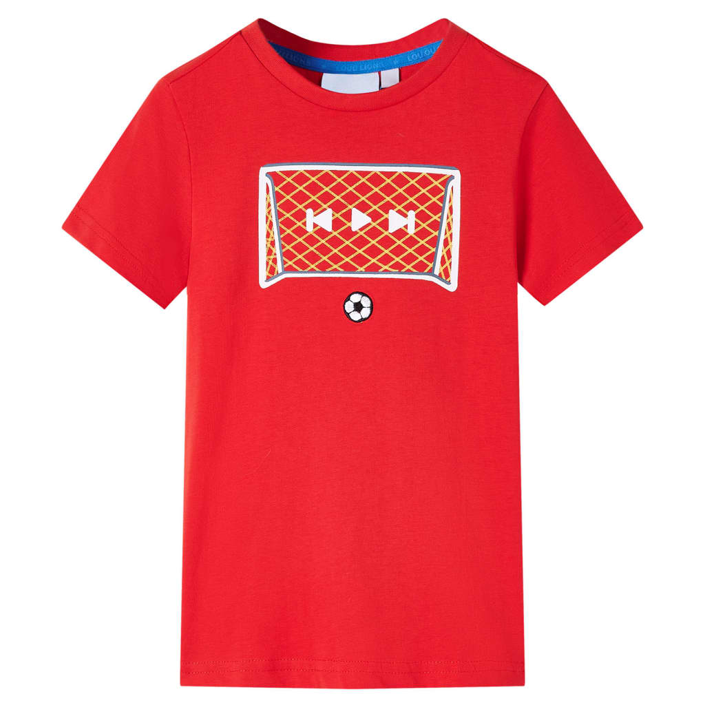 vidaXL Kinder-T-Shirt Rot 128