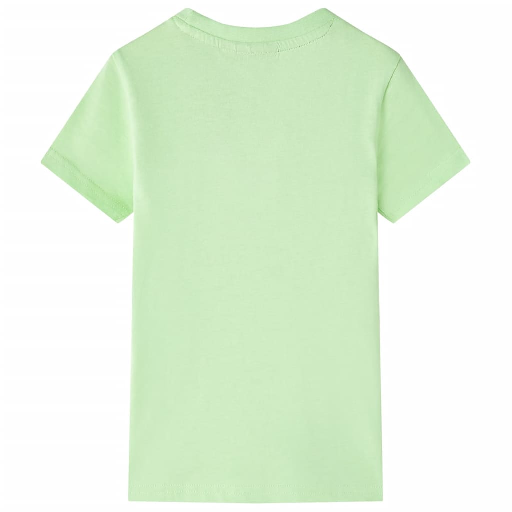 vidaXL Kindershirt 128 limoengroen afbeelding
