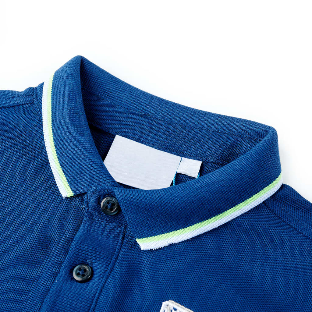 Thumbnail - vidaXL Kinder-Poloshirt Dunkelblau 128
