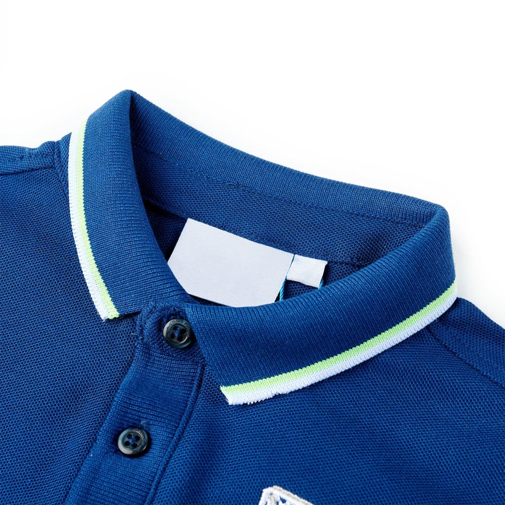 Thumbnail - vidaXL Kinder-Poloshirt Dunkelblau 140