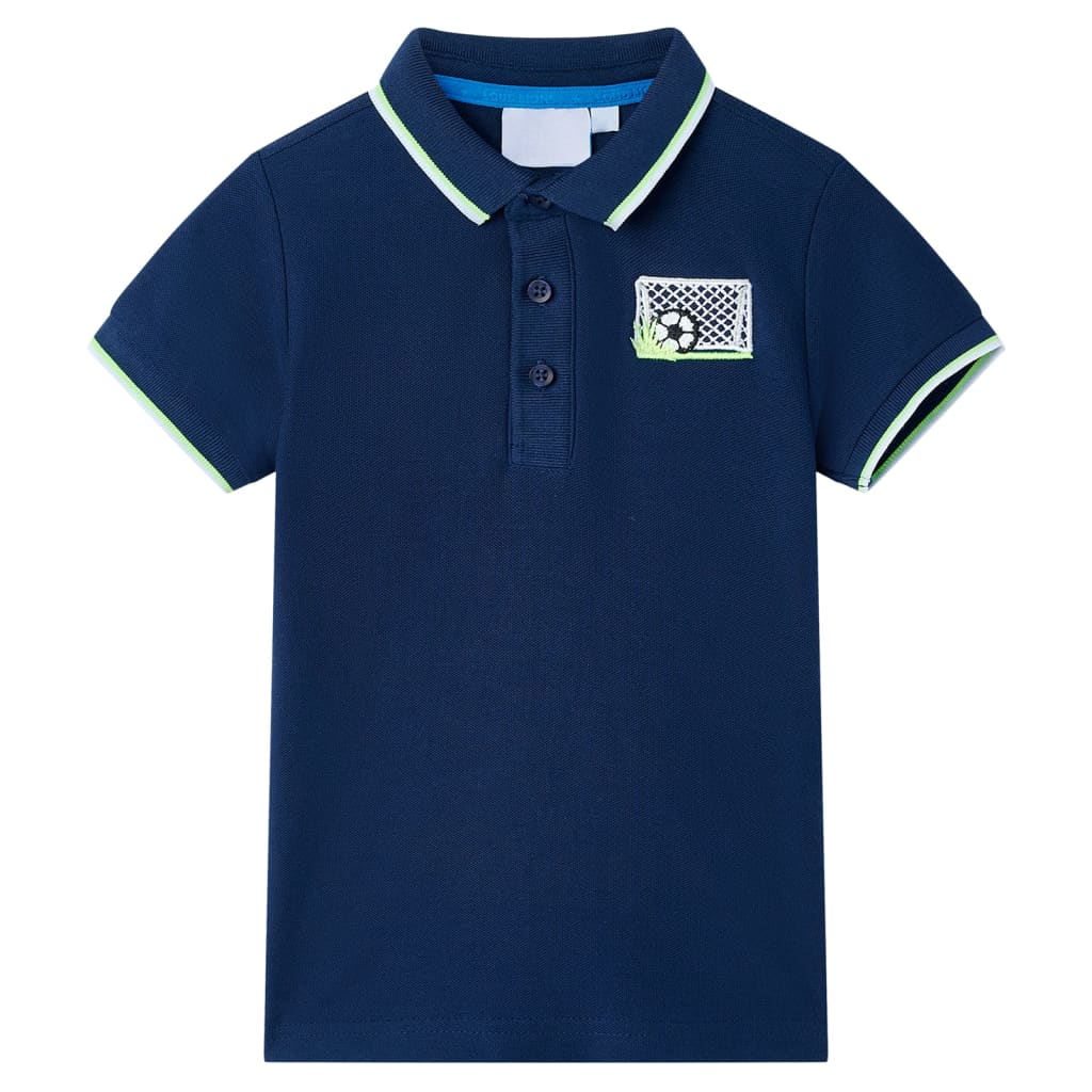 Tricou polo pentru copii, bleumarin, 104