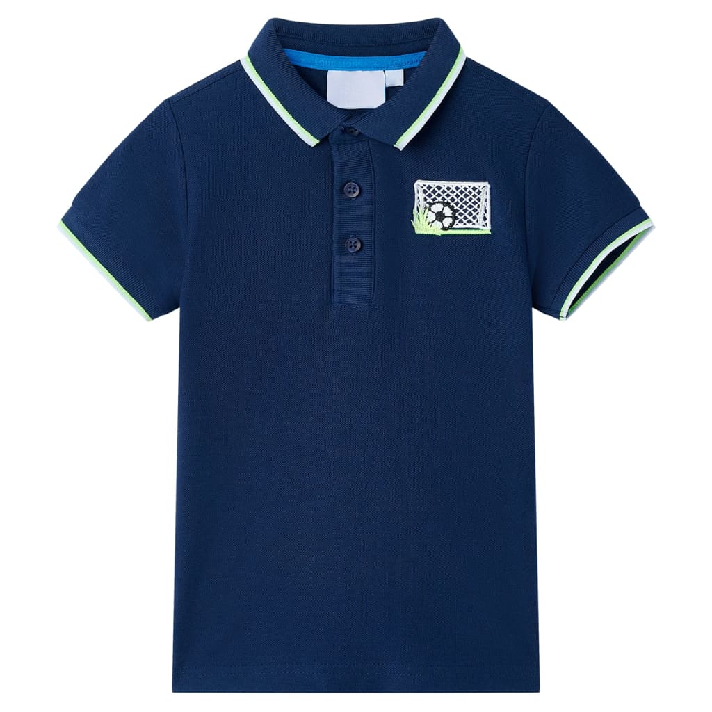 vidaXL Kinder-Poloshirt Marineblau 104