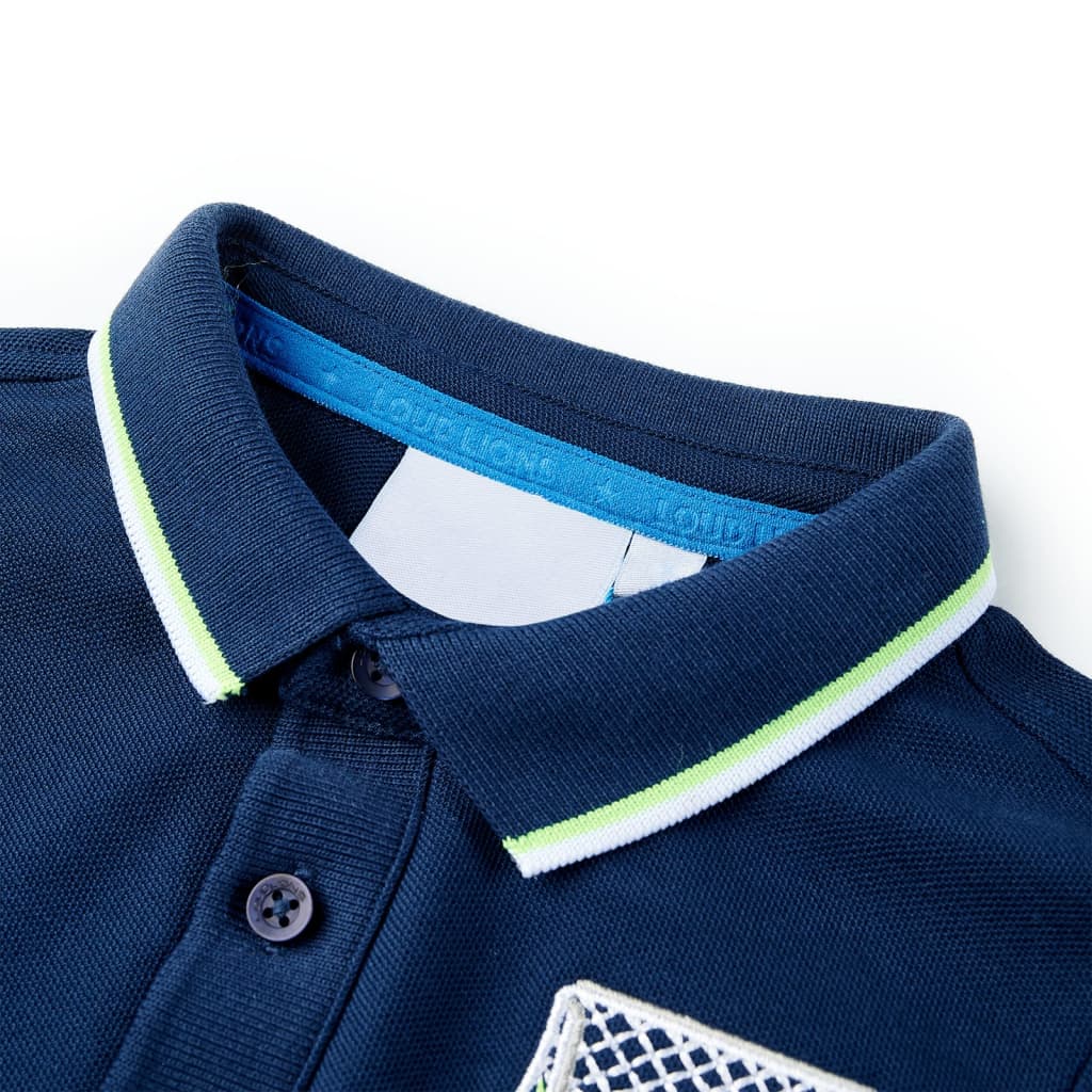 Thumbnail - vidaXL Kinder-Poloshirt Marineblau 116