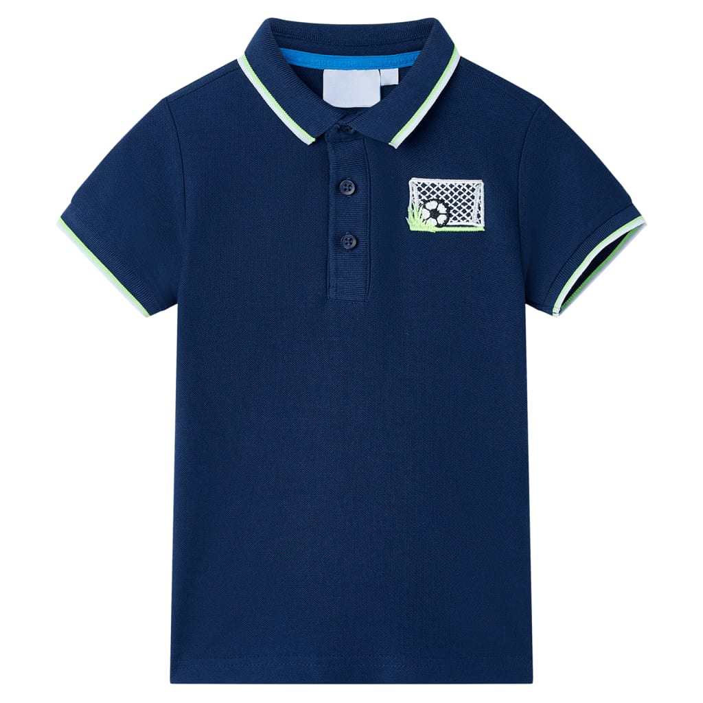 vidaXL Kinder-Poloshirt Marineblau 128