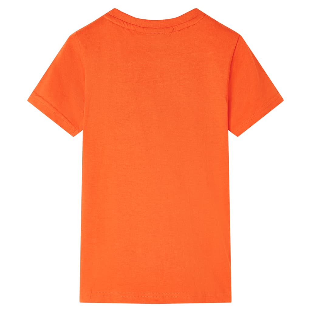 vidaXL Kindershirt 92 donkeroranje afbeelding