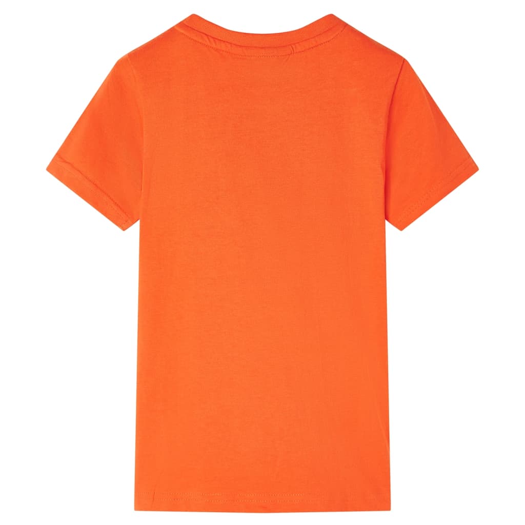 vidaXL Kindershirt 116 donkeroranje afbeelding