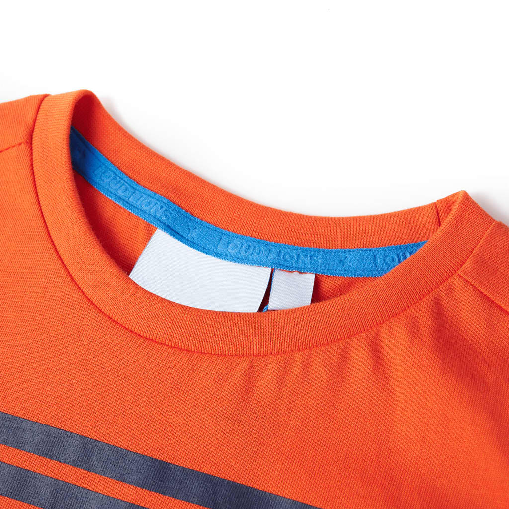 Thumbnail - vidaXL Kinder-T-Shirt Dunkelorange 116