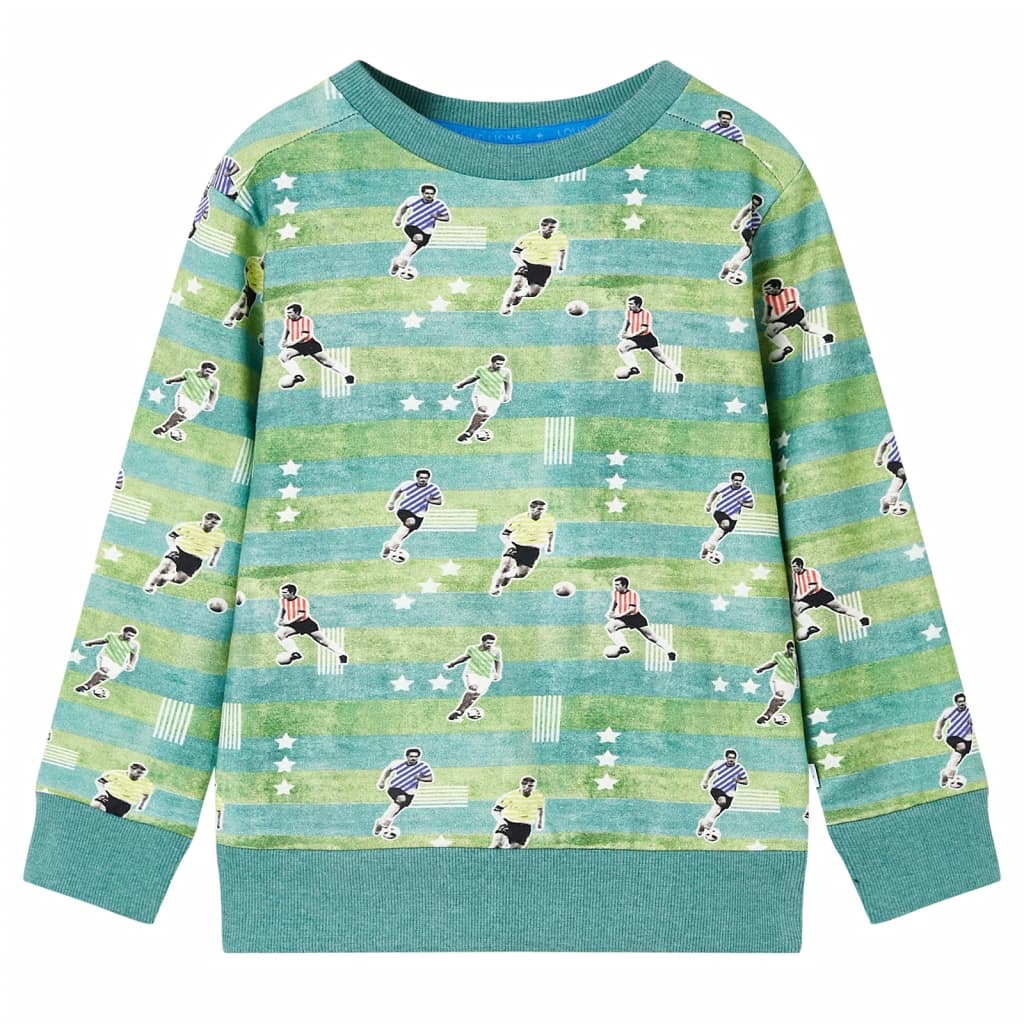 vidaXL Kinder-Sweatshirt Hellgrün Melange 104