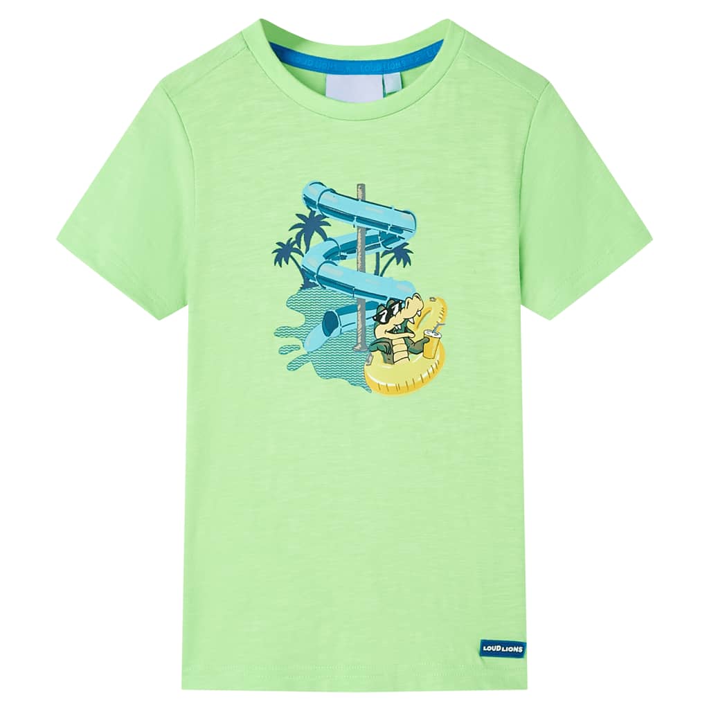 Tricou pentru copii, verde neon, 116