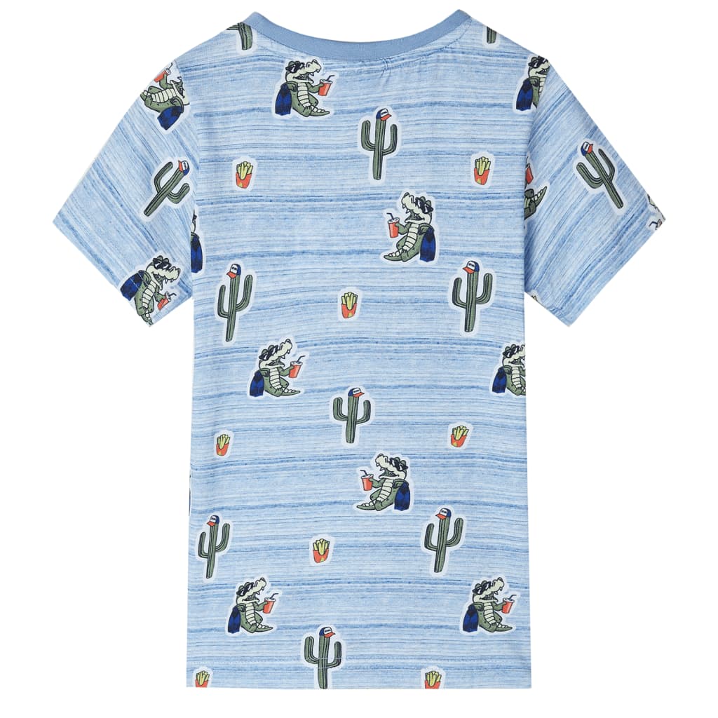 vidaXL Kindershirt 92 gemengd blauw afbeelding