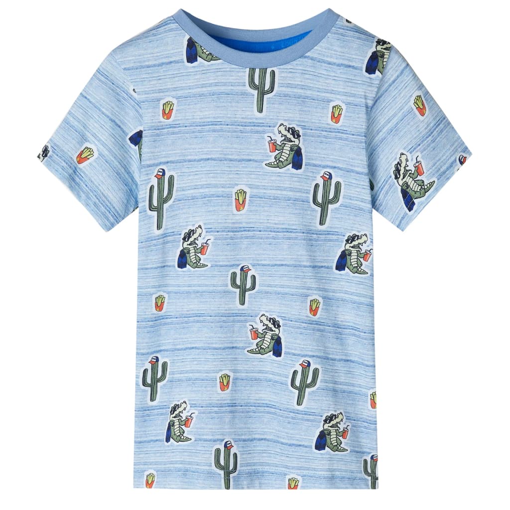 vidaXL Kinder-T-Shirt Blaumischung 104