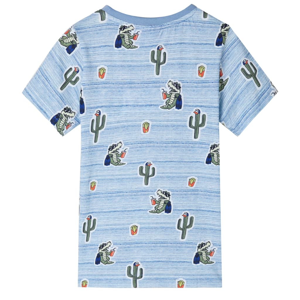 vidaXL Kindershirt 128 gemengd blauw afbeelding