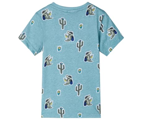 Kids' T-shirt Light Green Melange 104