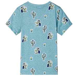Kids' T-shirt Light Green Melange 104