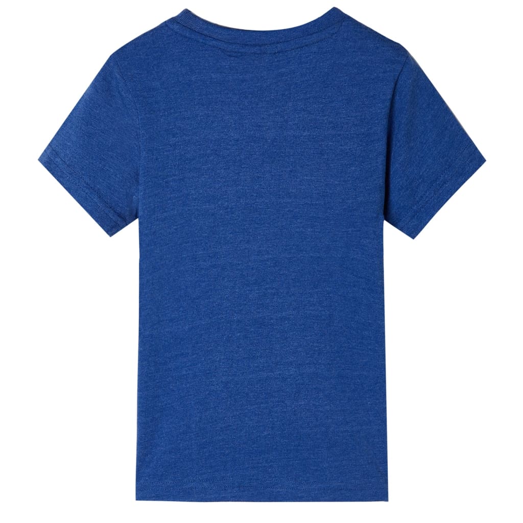 vidaXL Kindershirt 92 gemêleerd donkerblauw afbeelding