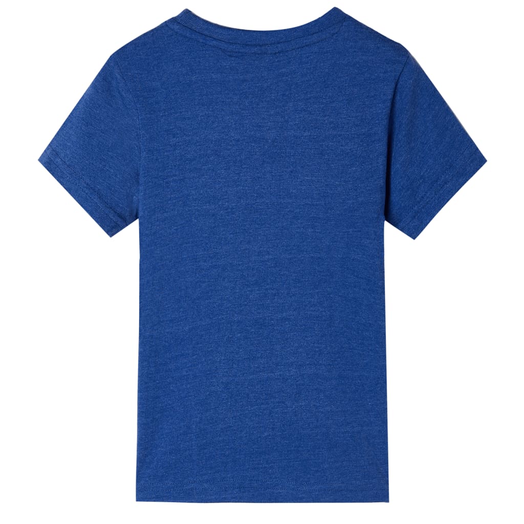 vidaXL Kindershirt 104 gemêleerd donkerblauw afbeelding