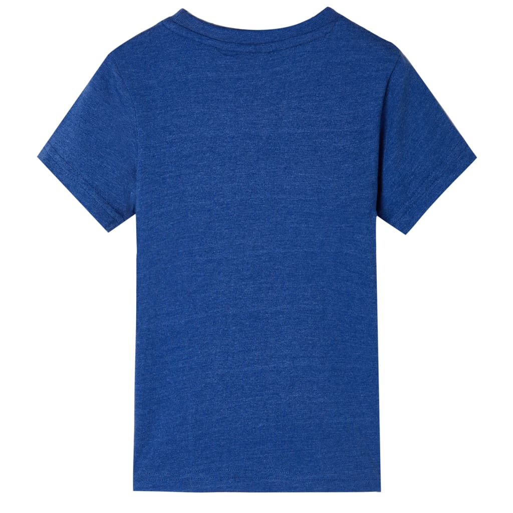 vidaXL Kindershirt 140 gemêleerd donkerblauw afbeelding