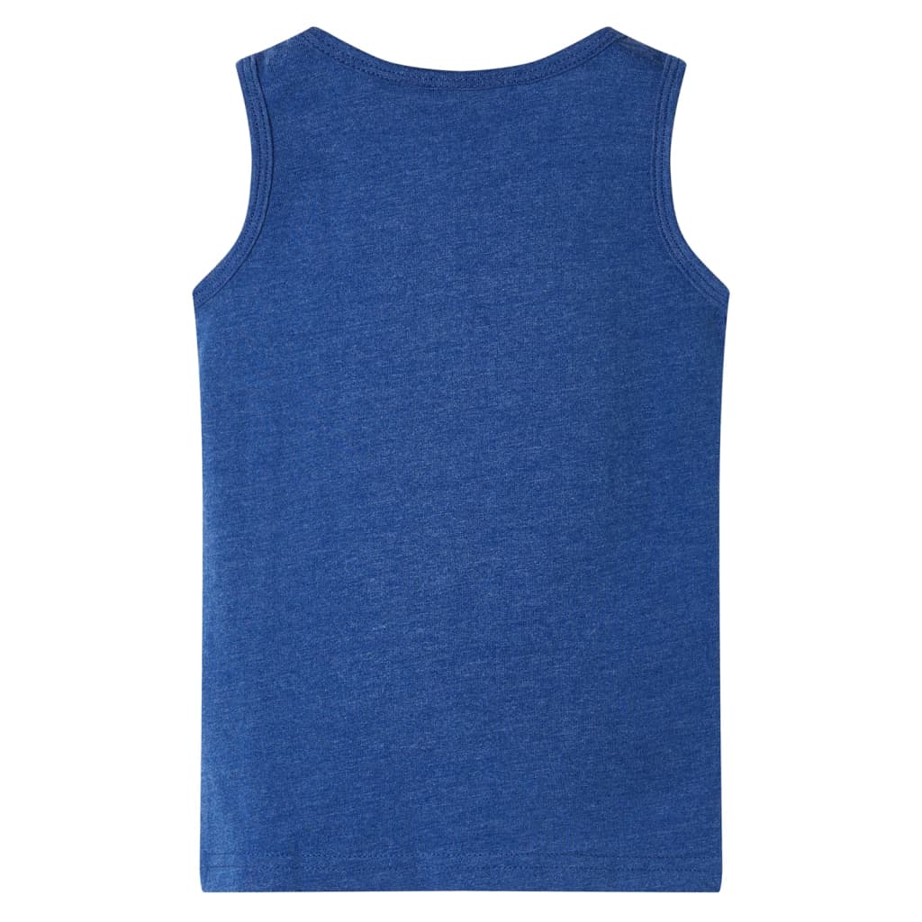 vidaXL Kindertopje 92 gemêleerd donkerblauw afbeelding