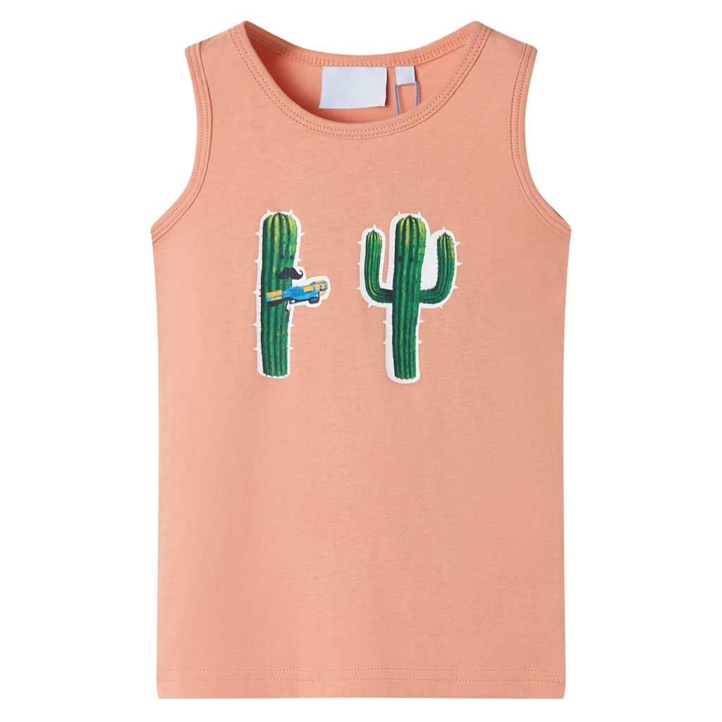 vidaXL Kinder-Tanktop Hellorange 116