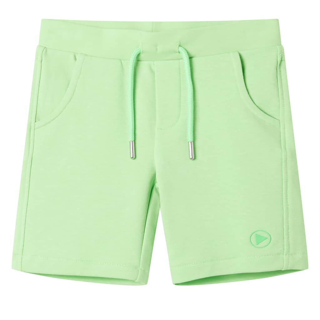 Kindershorts Fluo-Grün 92