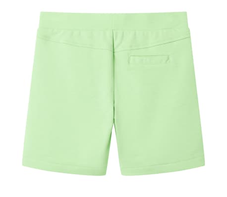 Kindershort 92 fluorescerend groen
