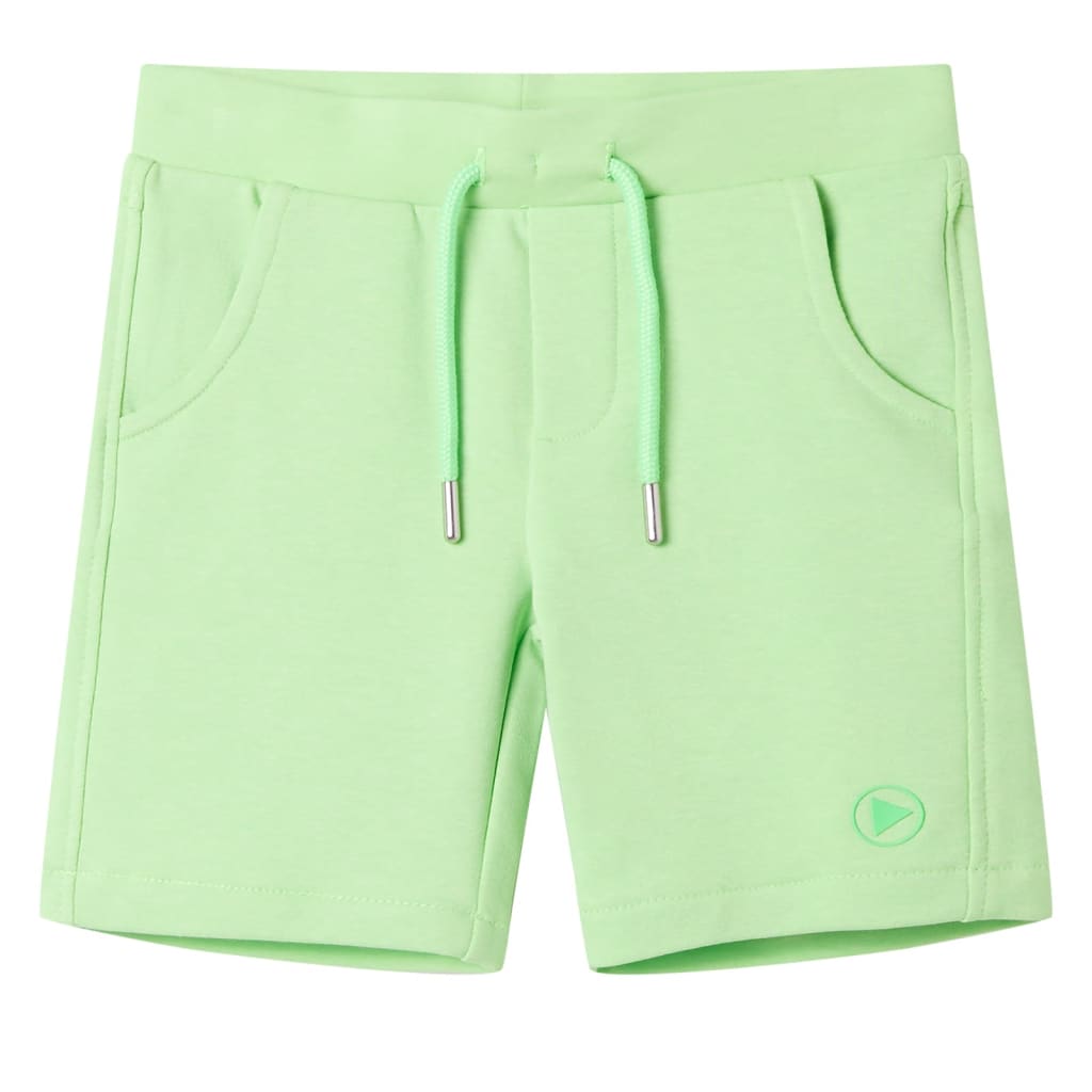 Kindershorts Fluo-Grün 140