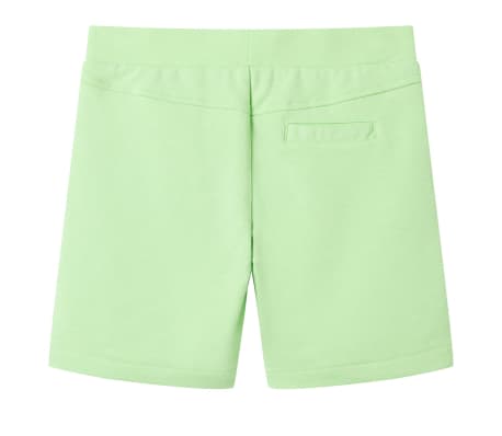 Pantaloni scurți pentru copii, verde fosforescent, 140