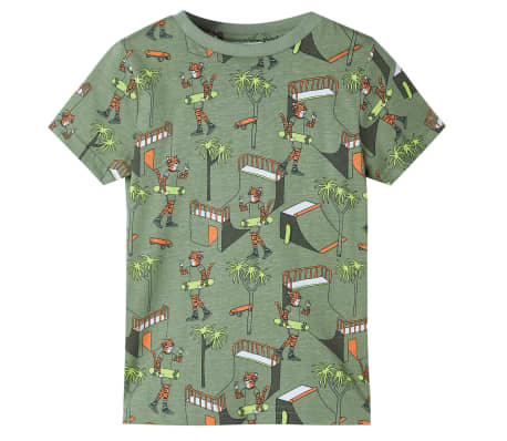 Pijama de manga corta infantil caqui claro 104