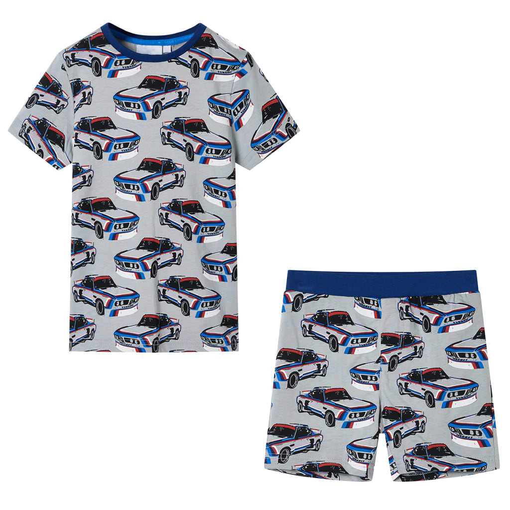 Pijamale pentru copii cu mâneci scurte, gri, 104