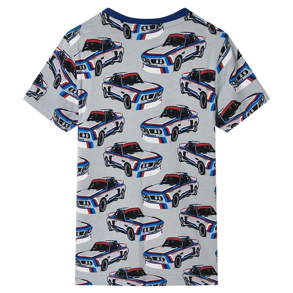 Thumbnail - vidaXL Kinderpyjama mit Kurzen Ärmeln Grau 128