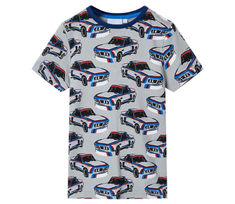 Pijama infantil de manga corta gris 140