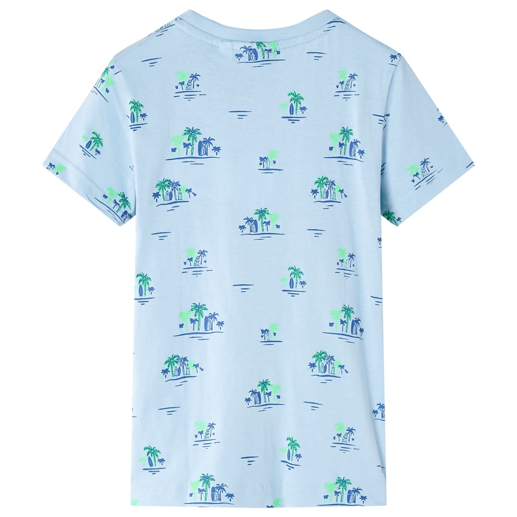 vidaXL Kindershirt 92 lichtblauw afbeelding