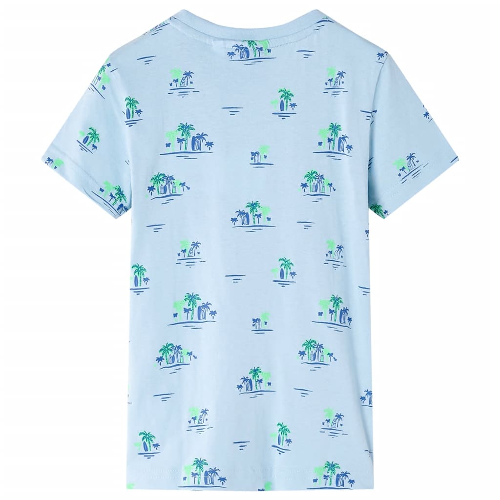 vidaXL Kindershirt 128 lichtblauw afbeelding