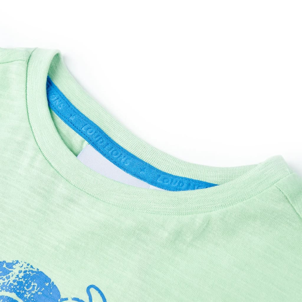 Thumbnail - vidaXL Kinder-T-Shirt Hellgrün 116