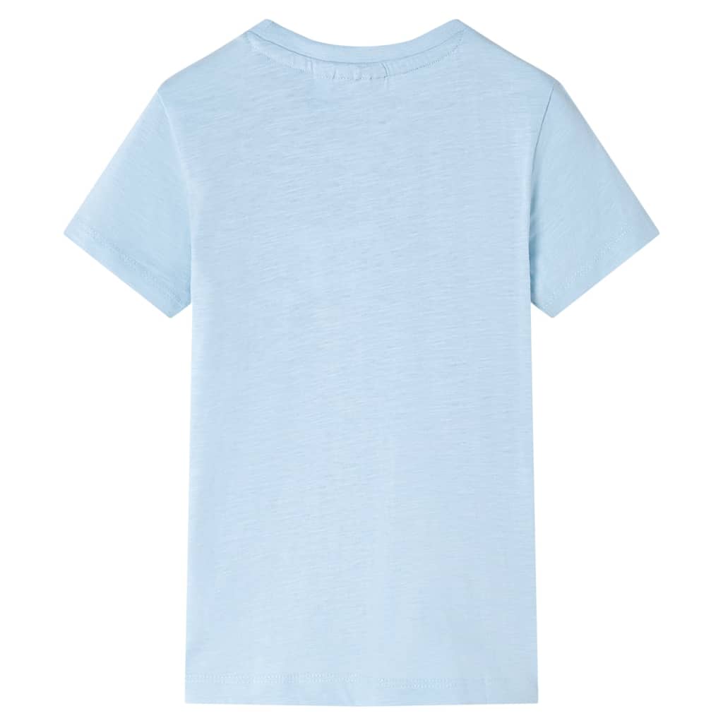 vidaXL Kindershirt 128 lichtblauw afbeelding