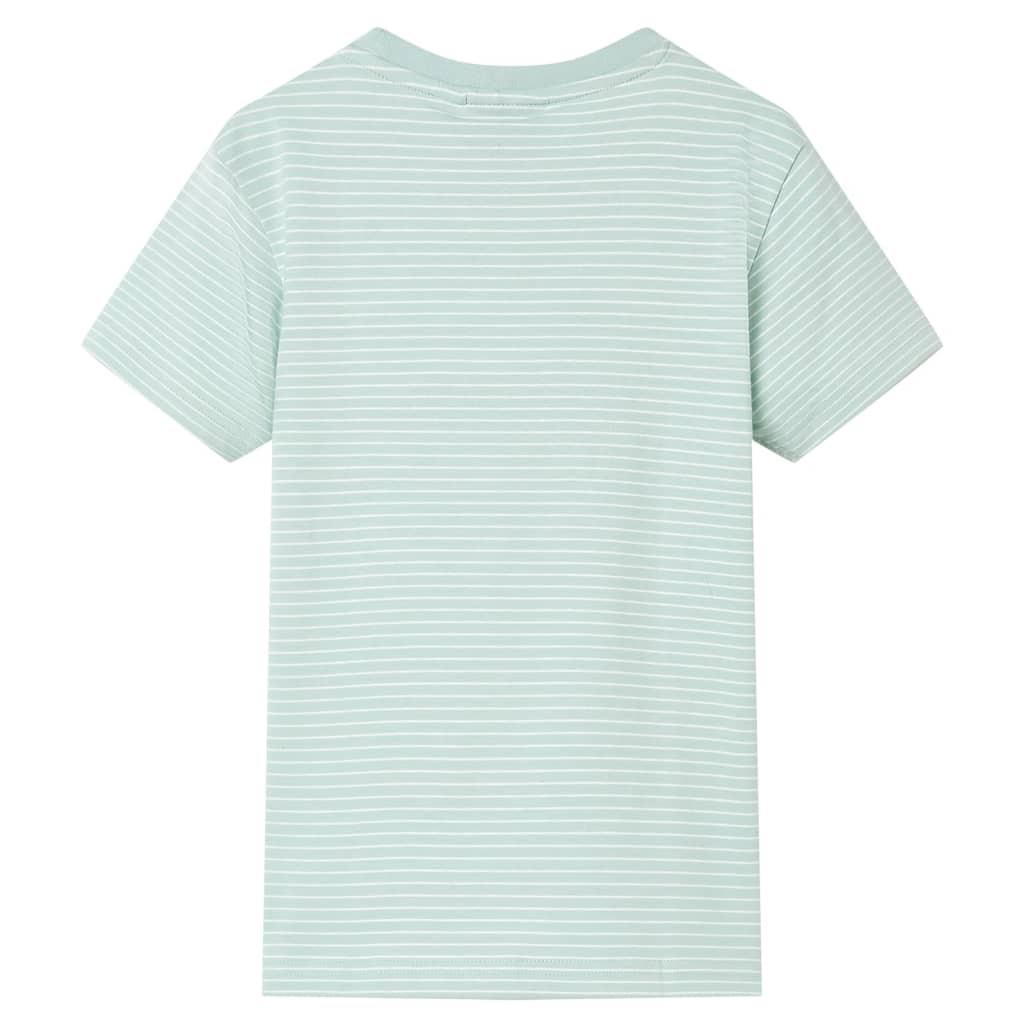 vidaXL Kindershirt met strepen 116 lichtmint afbeelding