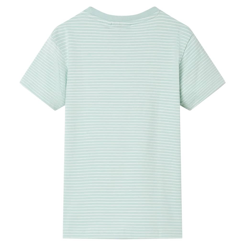vidaXL Kindershirt met strepen 128 lichtmint afbeelding
