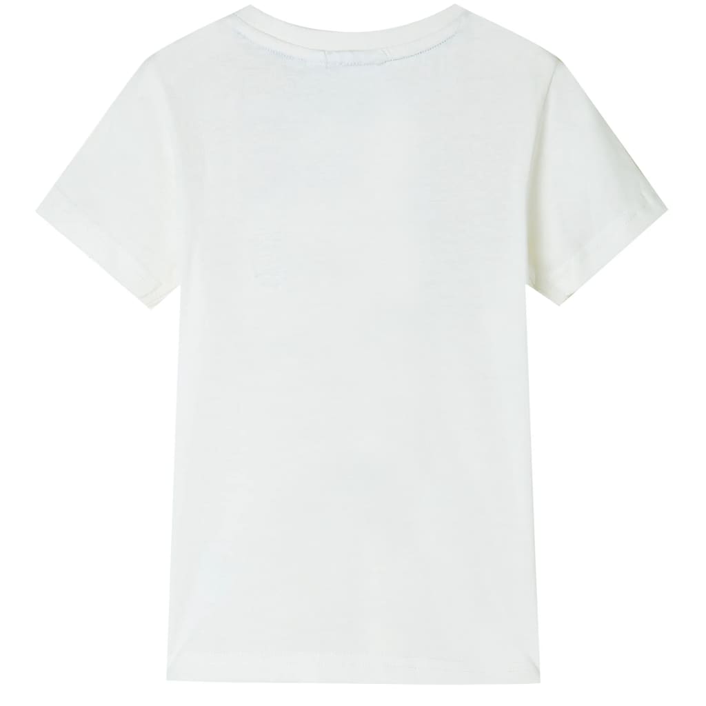 vidaXL Kindershirt 104 ecru afbeelding