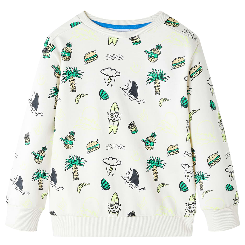 Kinder-Sweatshirt Helles Ecru 92