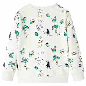 Kinder-Sweatshirt Helles Ecru 92