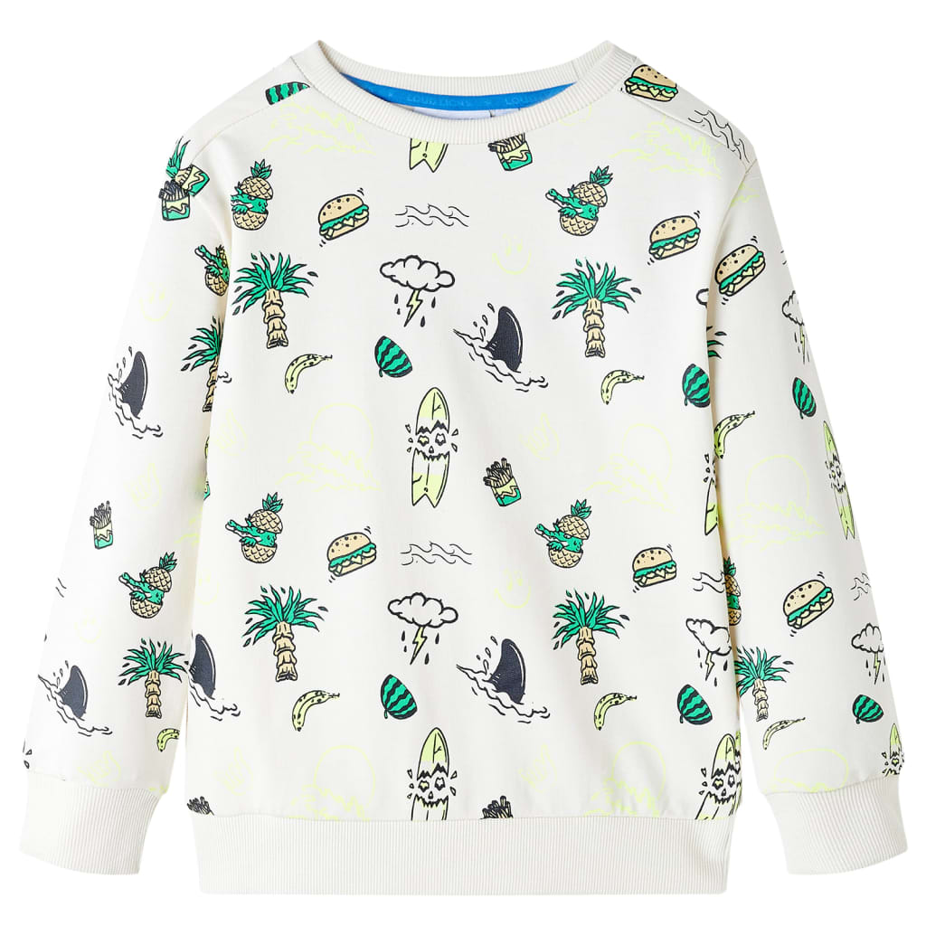 Kinder-Sweatshirt Helles Ecru 104