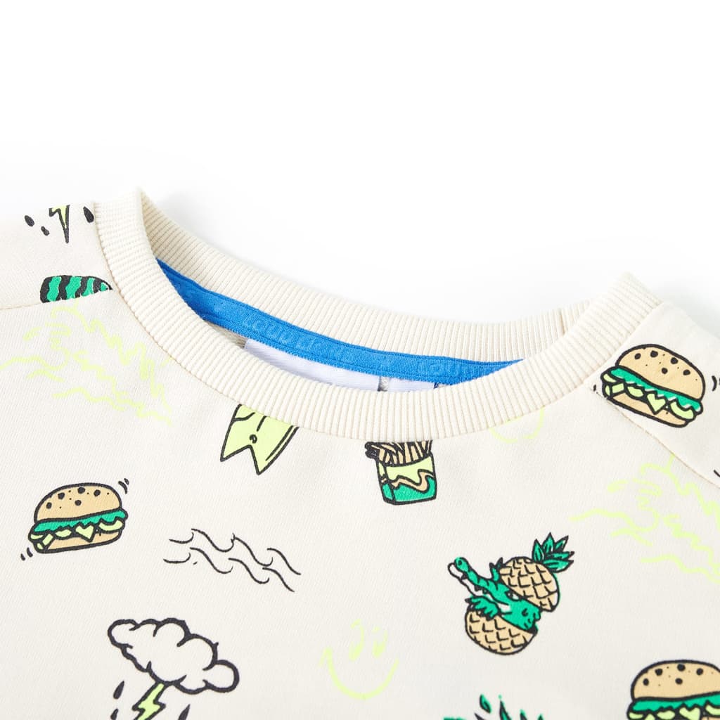 Thumbnail - vidaXL Kinder-Sweatshirt Helles Ecru 116