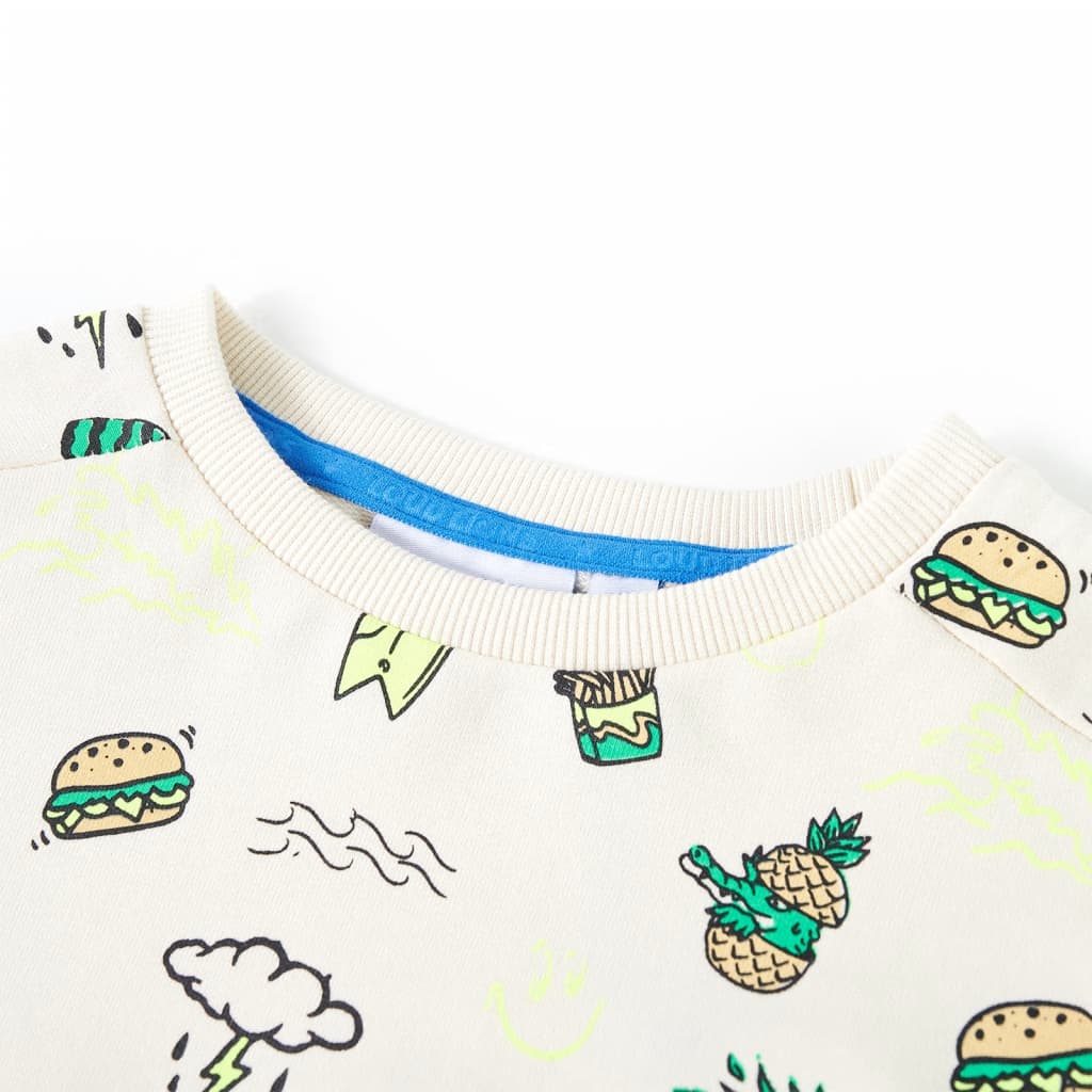 Thumbnail - vidaXL Kinder-Sweatshirt Helles Ecru 128