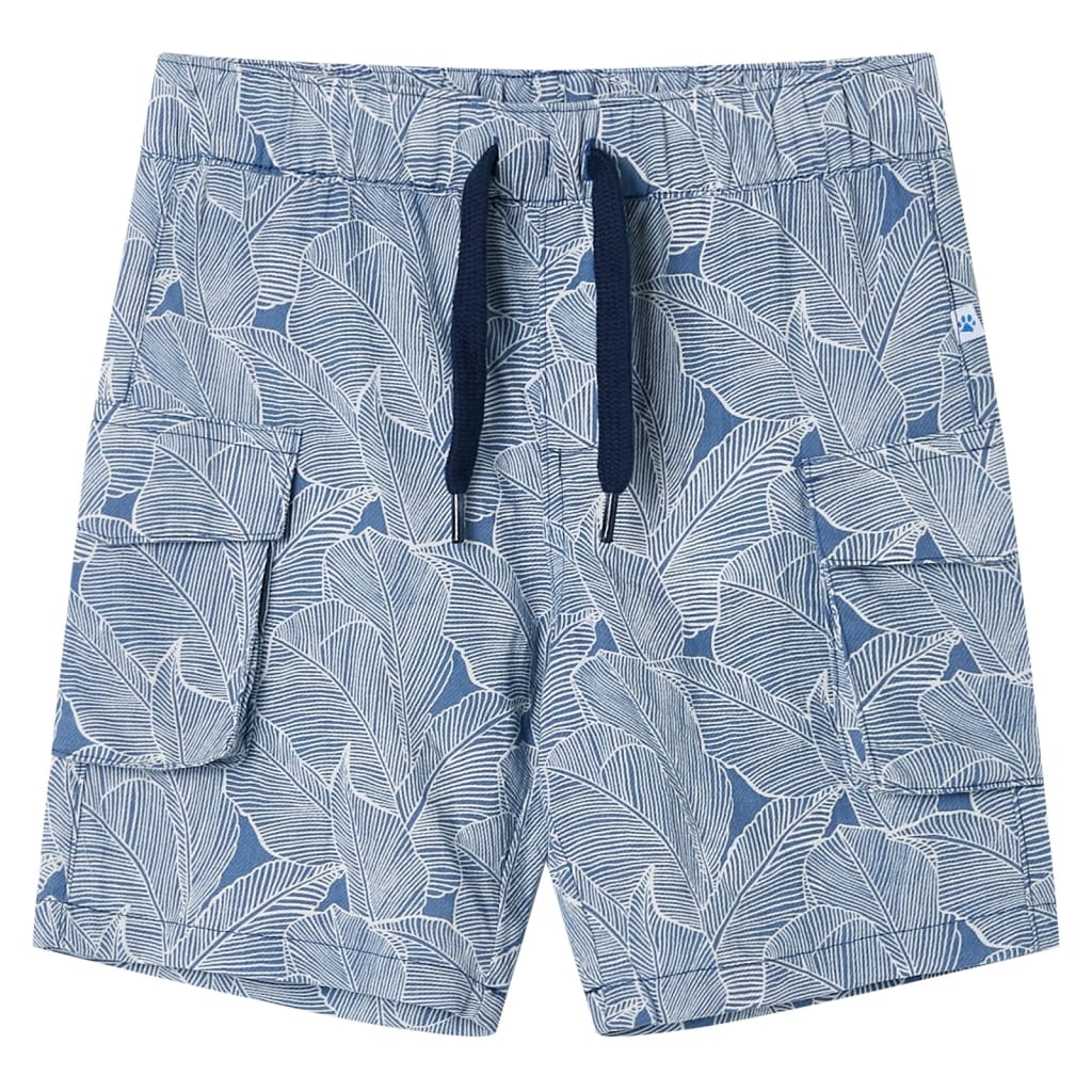 vidaXL Kindershorts mit Kordelzug Dunkelblau 116